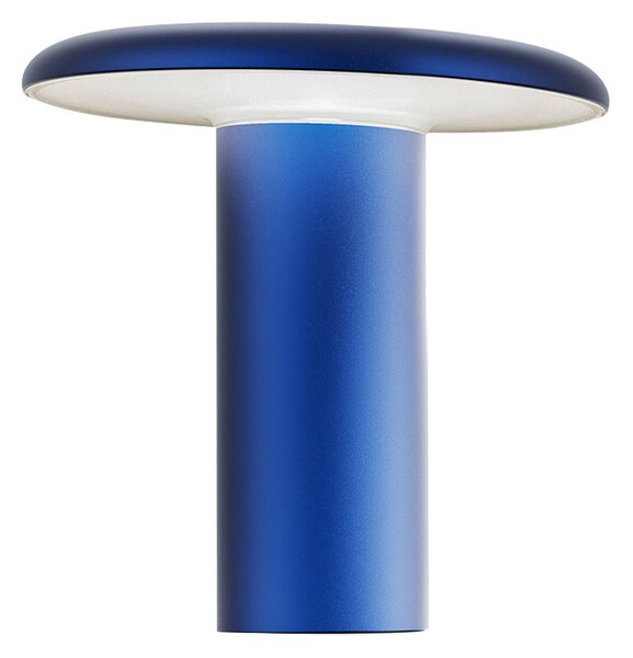 Stolní lampa Artemide Takku LED s dobíjecí baterií, modrá