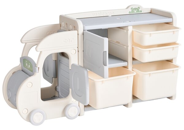 Organizér na hračky BULLI Nákladní auto 67 cm Béžová