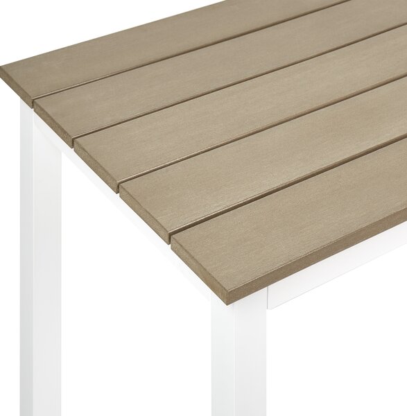 Zahradní jídelní stůl MESSINA 100 cm 52 cm Bílá