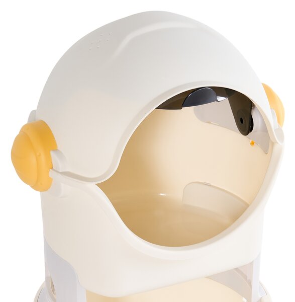 Organizér na hračky BAWLEY Astronaut 106 cm s koly Světle béžová