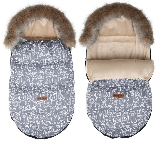 Dětský fusak do kočárku BABYMAM Premium - Boho/béžový