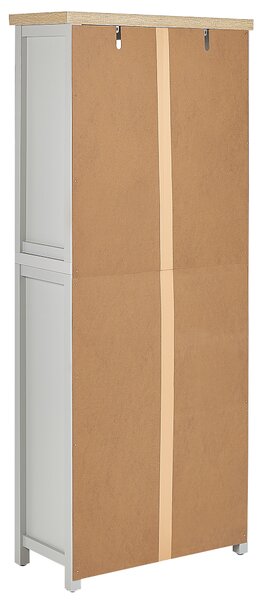 Knihovna se 4 policemi CLIO 180 cm Světle šedá