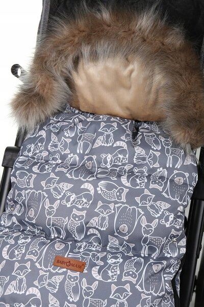 Dětský fusak do kočárku BABYMAM Premium - Boho/béžový