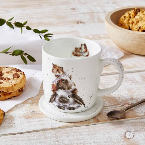 Porcelánový hrnek s podtáckem Kamarádi 290 ml