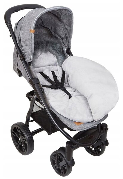 Dětský fusak do kočárku BABYMAM Premium - Levandulová zahrada/šedý