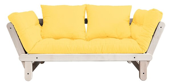 Žlutá Variabilní pohovka Beat Clear lacquered/Yellow 77 × 162 × 80 cm KARUP DESIGN