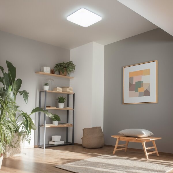 Brilagi - LED Stm. strop. svítidlo SMART LED/36W/230V 53x53 cm Wi-Fi Tuya + DO