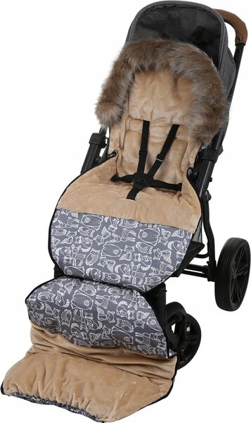 Dětský fusak do kočárku BABYMAM Maxi - Boho/béžový