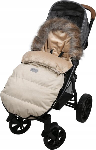 Dětský fusak do kočárku BABYMAM Maxi - světle béžový