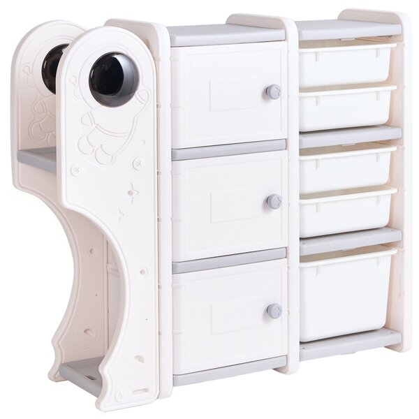 Organizér na hračky MOONBI 94 cm Krémově bílá