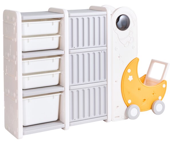 Organizér na hračky MOONBI 94 cm Krémově bílá
