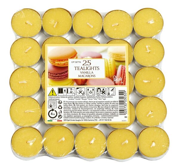 Petali vonné čajové svíčky Vanilla Macarons 25ks