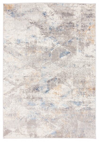 Makro Abra Moderní kusový koberec PORTLAND G500B bílý modrý Rozměr: 200x300 cm