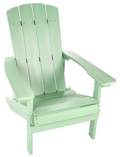 Zahradní židle ADIRONDACK Světle zelená