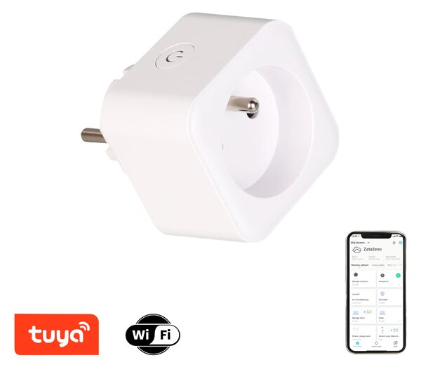 Immax NEO LITE Smart vnitřní zásuvka v2 s kolíkem, typ E, WiFi