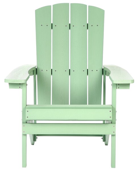 Zahradní židle ADIRONDACK Světle zelená