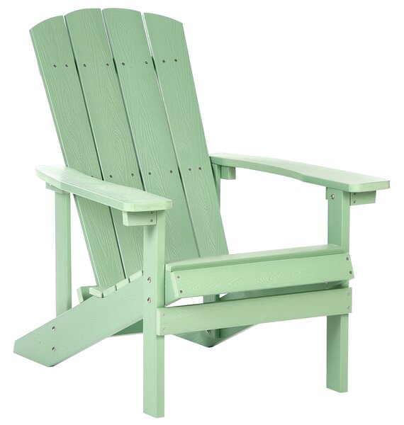 Zahradní židle ADIRONDACK Světle zelená