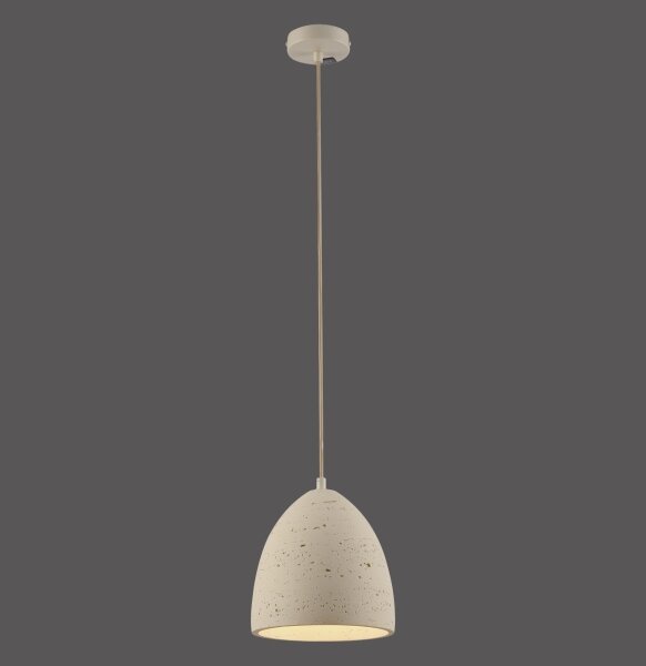 Schöner Wohnen 12540-42 - Lustr na lanku TRAVENTA 1xE27/40W/230V pr. 21 cm beton