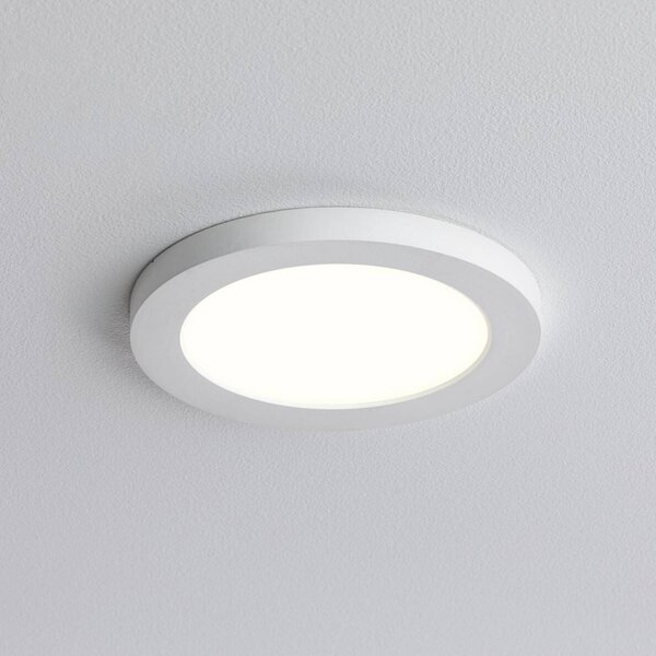 Paulmann LED vestavný panel Cover-it, Ø 17 cm, 880 lm, 3000 K, bílý, Bílá / opál, Chodba, Plast, Moderní