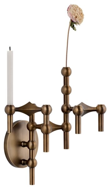 Nástěnný držák na svícen STOFF Nagel - Bronzed Brass SN162