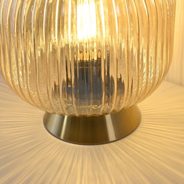 Schöner Wohnen 13573-27 - Stolní lampa NAMI 1xE27/25W/230V zlatá/béžová