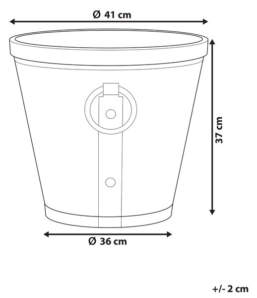 Květináč VARI 41 cm Šedá