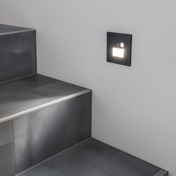 LED Schodišťové svítidlo se senzorem pohybu LED/1,5W/230V 3000/4000/6000K antr