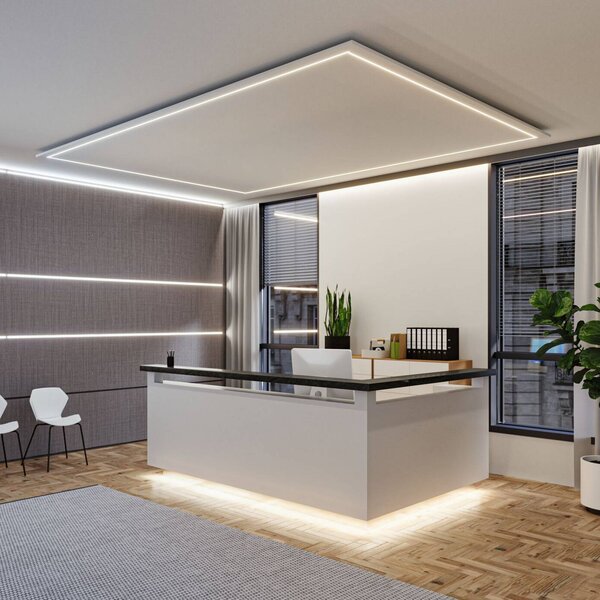 Paulmann LED pásek – prodloužení MaxLED 500 COB 2,5 m, stmívatelný, Chrom / stříbro, Obývací pokoj / jídelna, Plast
