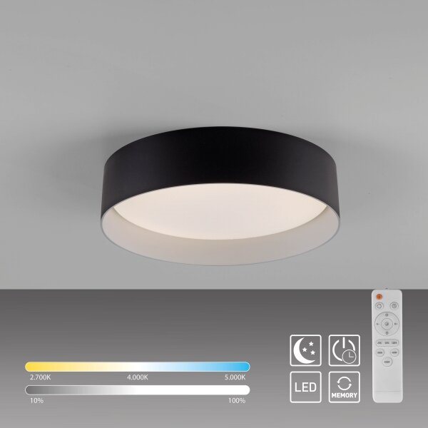 Schöner Wohnen 14593-18 -LED Stm. stropní svítidlo TAVOLI LED/10W/230V černá+DO
