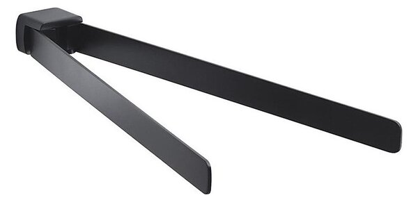 Gedy - Nástěnný věšák na ručníky otočný PIRENEI 36 cm matná černá