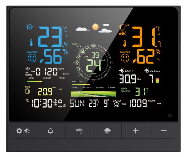 Immax NEO LITE Smart profesionální meteostanice, čidlo 7v1