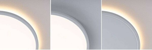 Paulmann LED panel Atria Shine, Ø 40 cm, bílý, IP20, 3000 K, zapnuto/vypnuto, Bílá / opál, Pracovna / kancelář, Plast, Moderní