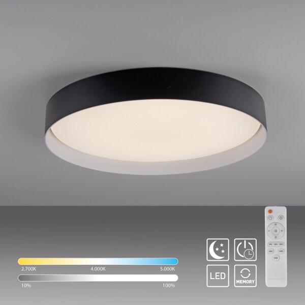 Schöner Wohnen 14595-18 -LED Stm. stropní svítidlo TAVOLI LED/34W/230V černá+DO