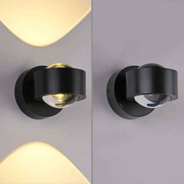 Schöner Wohnen 19331-18 - LED Nástěnné svítidlo CHIA 2xLED/2W/230V černá