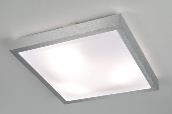 Koupelnové stropní svítidlo Trendline B3 (Velké hranaté stropní světlo do koupelny, krytí IP44, moderní)