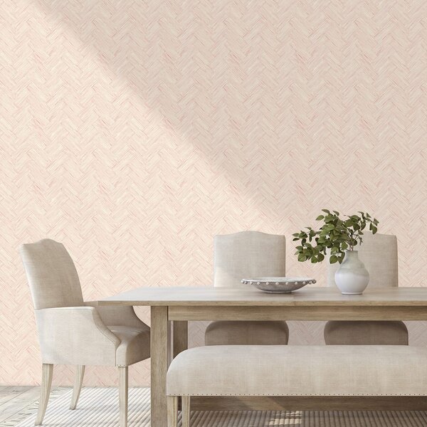 Tapeta elegantní béžová textura košíkové vazby