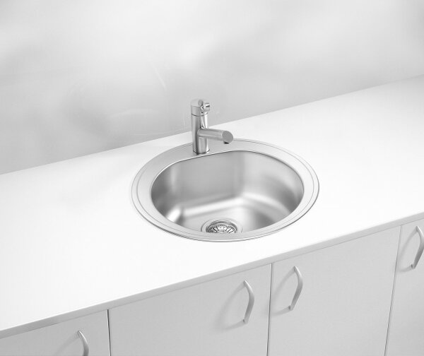 ALVEUS 1116756 - Kuchyňský dřez FORM pr. 51 cm nerez/satin, hloubka 18,5 cm