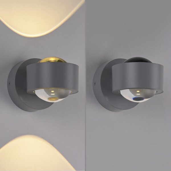 Schöner Wohnen 19331-21 - LED Nástěnné svítidlo CHIA 2xLED/2W/230V antracit