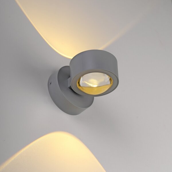 Schöner Wohnen 19331-21 - LED Nástěnné svítidlo CHIA 2xLED/2W/230V antracit