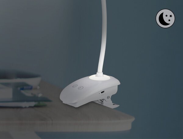 Rabalux 6448 Harris LED Dětská stolní lampička | Přírodní bílá | Stmívatelné | 4W | Bílá - r-6448