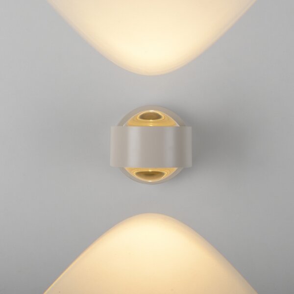 Schöner Wohnen 19331-39 - LED Nástěnné svítidlo CHIA 2xLED/2W/230V šedá