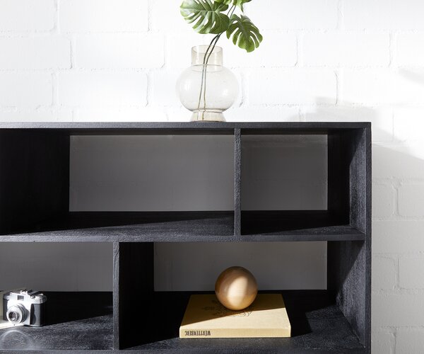 DELIFE Skříň Famke 120 cm mango teak 10 přihrádek 2 dvířka