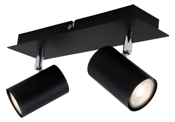 Briloner 2857-025 - Bodové svítidlo SPOT 2xGU10/40W/230V černá