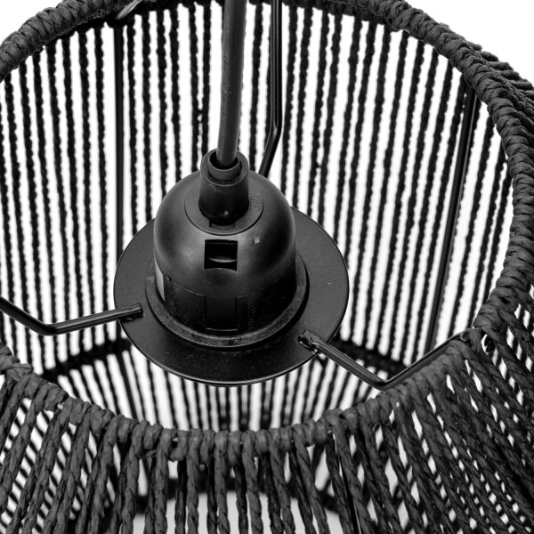Aigostar - Lustr na lanku 1xE27/60W/230V černá