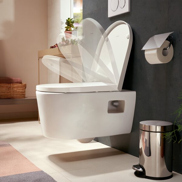 Hansgrohe EluPura Original S záchodové prkénko s pomalým sklápěním bílá 60148450