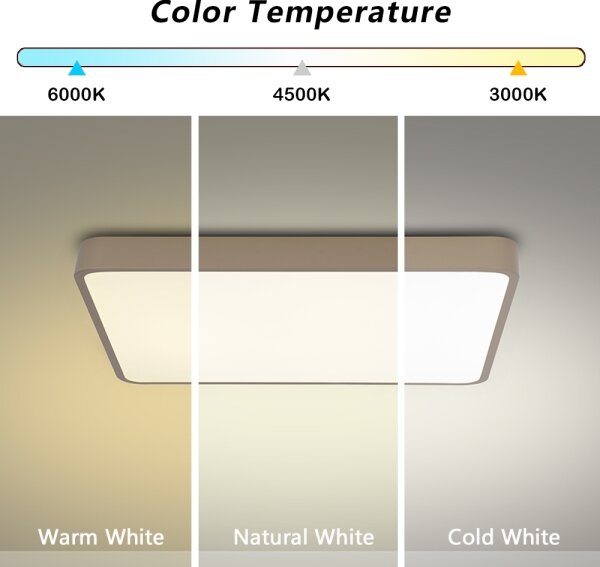 Brilagi - LED Stropní svítidlo POOL LED/48W/230V 3000/4000/6000K 50x50 cm béžová