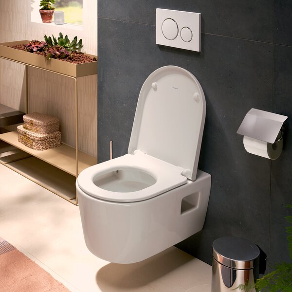 Hansgrohe EluPura Original S záchodové prkénko s pomalým sklápěním bílá 60148450