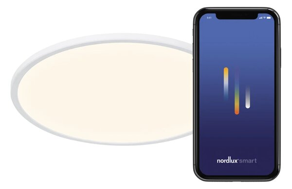 Stropní svítidlo Nordlux Oja, Ø 29,4-60 cm SMART light Barva: Černá, Průměr: Ø 29,4 cm