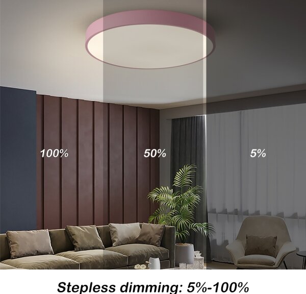 Brilagi - LED Stm stropní svítidlo POOL LED/60W/230V 3000-6000K 60 cm růžová+DO