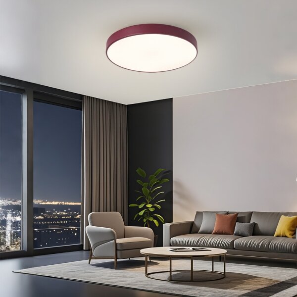 Brilagi - LED Stropní svítidlo POOL LED/60W/230V 3000/4000/6000K 50 cm burgundy
